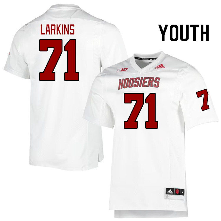 Youth #71 Will Larkins Indiana Hoosiers College Football Jerseys Stitched Sale-Retro